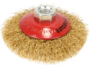 щетка зачистная для УШМ плоская D-125мм М14*2 (АвтоDело), 44047