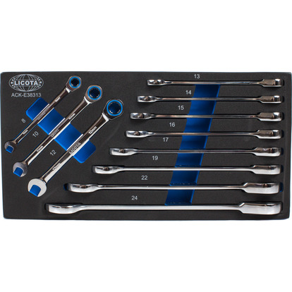 Параметры	Значения¶Тип ложемента	EVA¶Габариты [ДхШ]	190 х 375 мм¶Кол-во предметов	11 шт¶Размер ключе