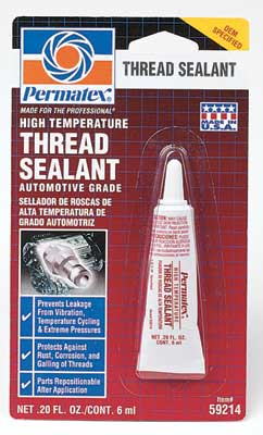 59214 Герметик резьбовых соед.трубопров.термостойкий с тефлон.6мл.