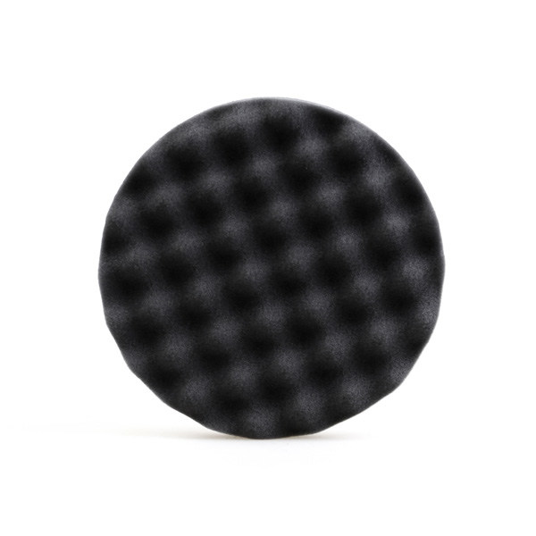 225455 RoxelPro Поролоновый полировальник на липучке 150 х 25мм, мягкий, черный,рифленый