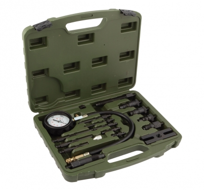 830217 Компрессометр для бензиновых двигателей с насадками