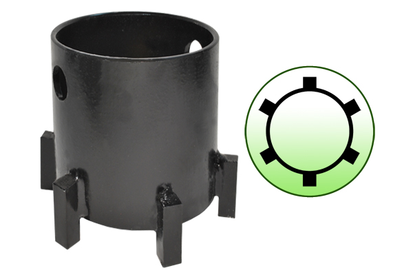 АТ46667 Ключ ступицы NEOPLAN (торцевой, трубчатый, 6-шпонок d=121мм