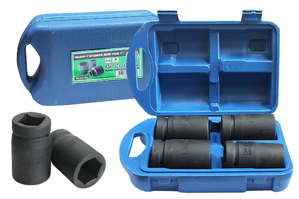 AT42163 Набор головок CR-MO 4 предмета (1