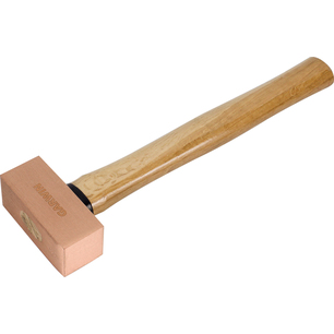 Молоток медный с деревянной рукояткой, 800 г, GHT-HW0800C