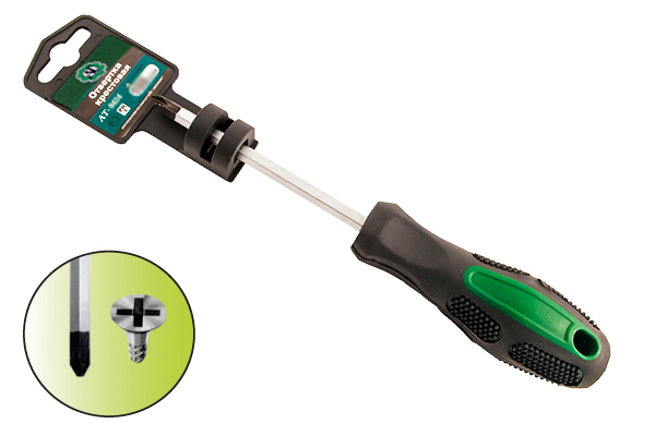             AT-0423 Отвертка крестовая шестигранный стержень 150х5мм PH1