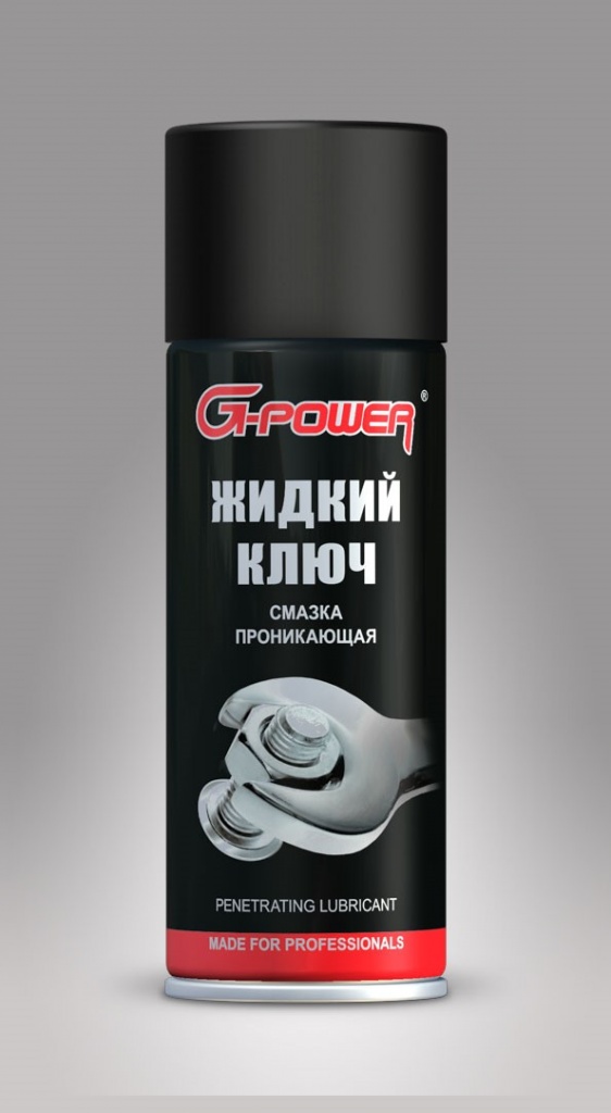 GP-502. Смазка проникающая «Жидкий ключ» «G-Power», аэроз., 650 мл.Профессиональное средство для демонтажа резьбовых соединений любых типов. Быстро проникает в соединение и растворяет ржавчину и окислы. GP-502. Смазка проникающая «Жидкий ключ» «G-Power», аэроз., 650 мл.Профессиональное средство для демонтажа резьбовых соединений любых типов. Быстро проникает в соединение и растворяет ржавчину и окислы.