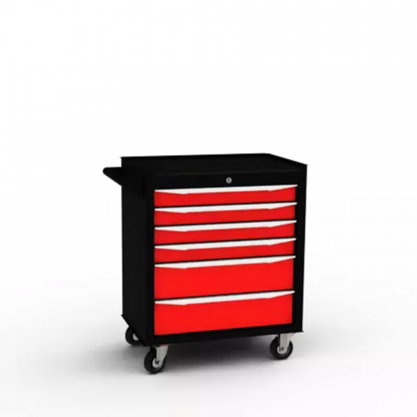 TEL-GE-6-R Тележка инструментальная 6 полочная GARWIN ECO красная