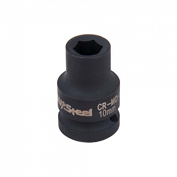 Головка ударная 1/2" шестигранная 10мм "AV Steel", AV-720010