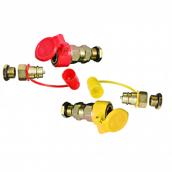 Соединитель пневматический FER-ROЬ16х1,5 Red, HH-096-M16 Red