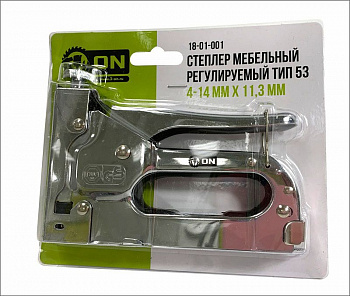 ON Степлер мебельный регулируемый тип 53, 4-14 мм х 11,3 мм, 18-01-001