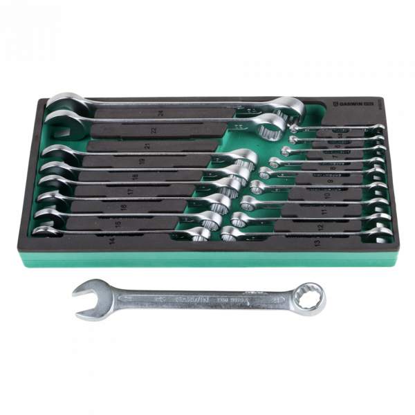 GARWIN PRO 616070 Набор ключей комбинированных 18 пр. 6-24 мм в ложементе EVA