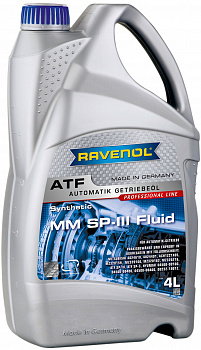 Трансмиссионное масло RAVENOL ATF MM SP-III Fluid ( 4л) new, 1212103-004-01-999
