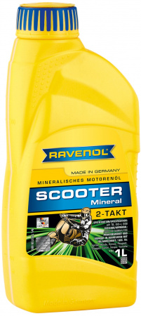 Моторное масло для 2-Такт скутеров RAVENOL Scooter 2-Takt Mineral (1л) new, 1153150-001-01-999