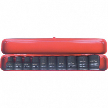 Набор ударных головок 1/2" 10пр., 10-24 мм, ASA-40008