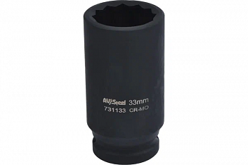 Головка ударная 3/4" двенадцатигранная удлиненная 33мм "AV Steel", AV-731133