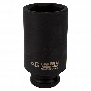 Головка торцевая ударная GARWIN PRO глубокая 1/2", 6 гр., 32 мм, 620272-32 Головка торцевая ударная GARWIN PRO глубокая 1/2", 6 гр., 32 мм, 620272-32