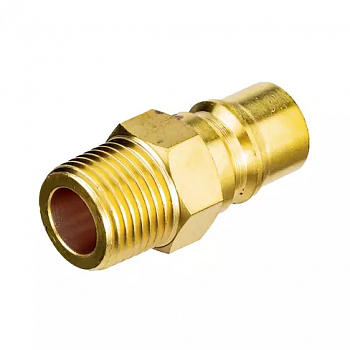 Пневморазъём металлический высокой пропускной способности "папа" - наружная резьба 3/4", л, 808216-34