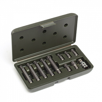 Набор вставок RIBE 3/8" (M7,M8,M9,M10,M12) длина 30 мм и 75 мм, 11 предметов, 626391