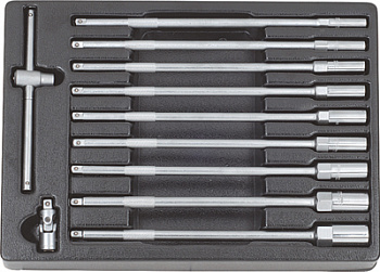 Набор ключей торцевых Т-образных, 9пр., ложемент, ACK-382004