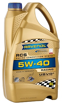 Моторное масло RAVENOL RCS Racing Competition Synto SAE 5W-40 (4л), 1141090-004-01-999