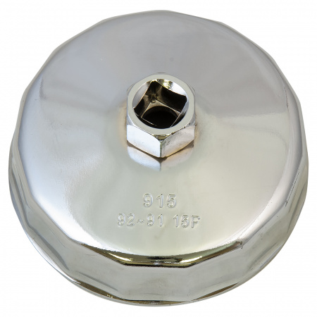 Съемник масляного фильтра "чашка" 15-гранная 92мм "AV Steel", AV-920107