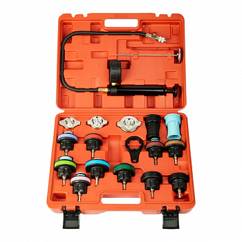 Набор для опрессовки систем охлаждения, 21 предмет, A74045 Набор для опрессовки систем охлаждения, 21 предмет, A74045