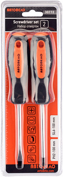набор отверток (АвтоDело) 2пр.(блистер) (), 30772