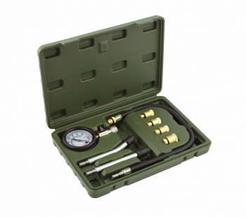 Компрессометр для бензиновых двигателей с насадками, 830108