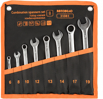 набор комбинир.ключей АвтоDело 8шт.(сумка), 31081