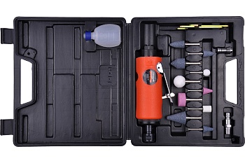 Пневмобормашина с набором насадок "AV Steel", AV-701814 Пневмобормашина с набором насадок "AV Steel", AV-701814