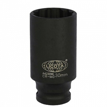 Головка торцевая ударная LICOTA глубокая 1/2" 12гр. 32 мм, A4232WL