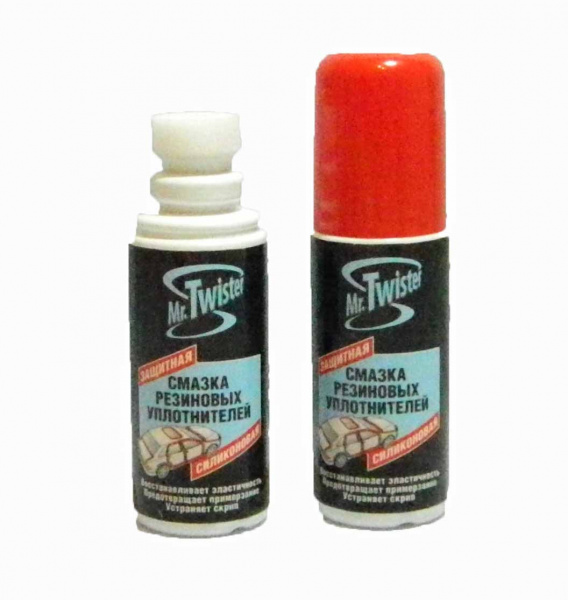 RU-100 Смазка силиконовая для резин.уплотнит.с губкой(100мл)