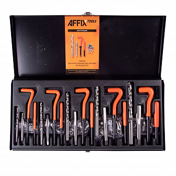 Набор для восстановления резьбы М5х0,8 - М12х1,75, 131 предмет, кейс AFFIX, AF35200131C
