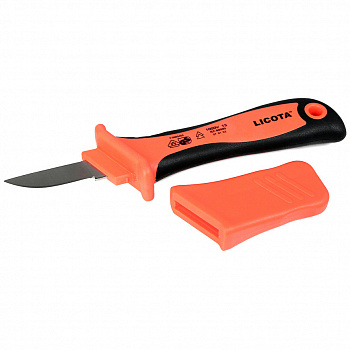 Нож электрика для снятия изоляции VDE 1000В, с прямым лезвием, AKD-V002