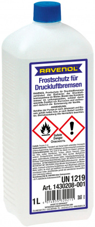 Антифриз бесцветн RAVENOL Frostschutz für Druckluftbremsen ( 1л), 1430208-001-01-000
