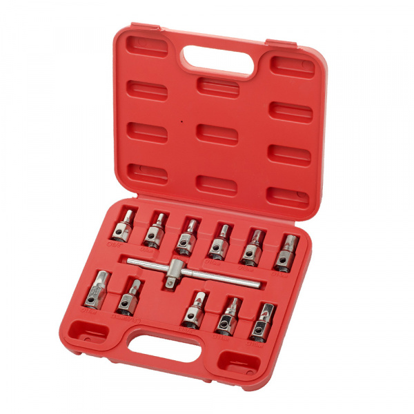 Набор головок для масляных пробок 12 предметов  Набор головок для масляных пробок 12 предметов
