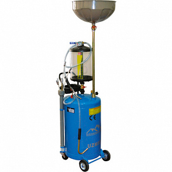 Устройство для сбора масла 80 л, пневмозабор, пневмослив, воронка, предкамера, UZM80