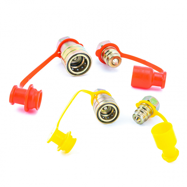 HH-097-M22 yeiiow Соединитель для пневмошлангов с резьбой М22 красный