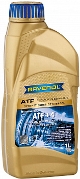 Трансмиссионное масло RAVENOL ATF+4 Fluid (1л) new, 1211100-001-01-999