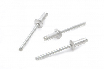 Заклёпки вытяжные алюминиевые Ø4,8×16 мм (50 шт в пакете), 451516