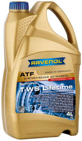 Трансмиссионное масло RAVENOL ATF T-WS Lifetime ( 4л) new, 1211106-004-01-999