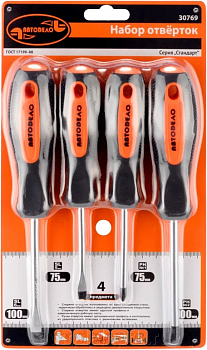 набор отверток (АвтоDело) 4пр.(блистер) (), 30769