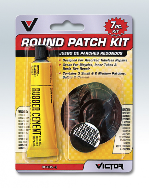 V405 Набор ремонта резиновых изделий(клей,5разных круглых заплат)