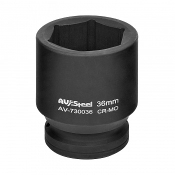 Головка ударная 3/4" шестигранная 36мм "AV Steel", AV-730036