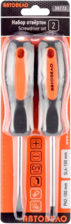 набор отверток (АвтоDело) 2пр.(блистер) (), 30772