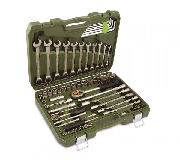 620778 Набор инструмента 77 предмет трещет ключ ДТ 620778 Набор инструмента 77 предмет трещет ключ ДТ