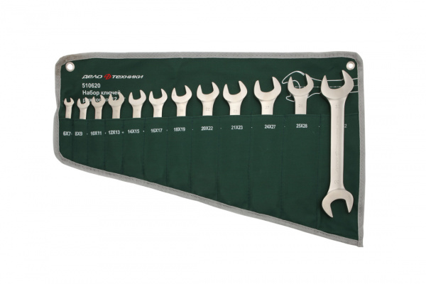510620 Набор ключей рожковых 12штДТ