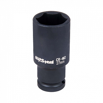 Головка ударная   1/2" шестигранная удлиненная 27мм "AV Steel", AV-720127