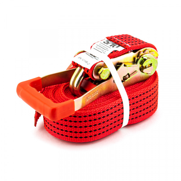 РК1010 Ремень крепления груза ТОП АВТО, ширина ленты 55мм, 5000/10000кг, 10м механизм 135мм каленый РК1010 Ремень крепления груза ТОП АВТО, ширина ленты 55мм, 5000/10000кг, 10м механизм 135мм каленый