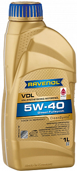Моторное масло RAVENOL VDL SAE 5W-40 ( 1л) new, 1111132-001-01-999
